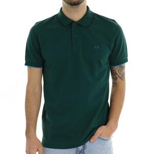 POLO CON PROFILI VERDE